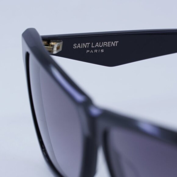 ?️ New Saint Laurent SLM103 001 Sunglasses - Black Frame, Grey Lenses
